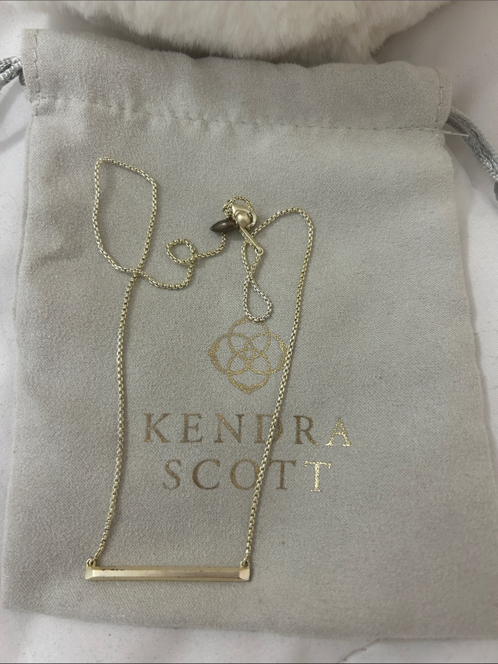 Kendra Scott Gold Horizontal Bar Necklace